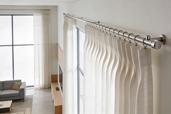 barras cortinas modernas proyectos interiorismo Altran Soluciones decorativas para ventanas