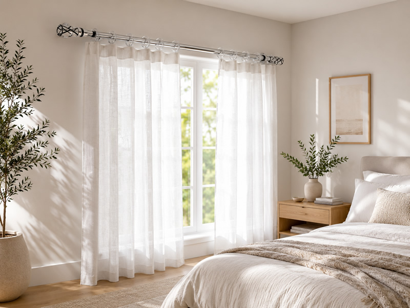 materiales modernos para barras de cortinas
